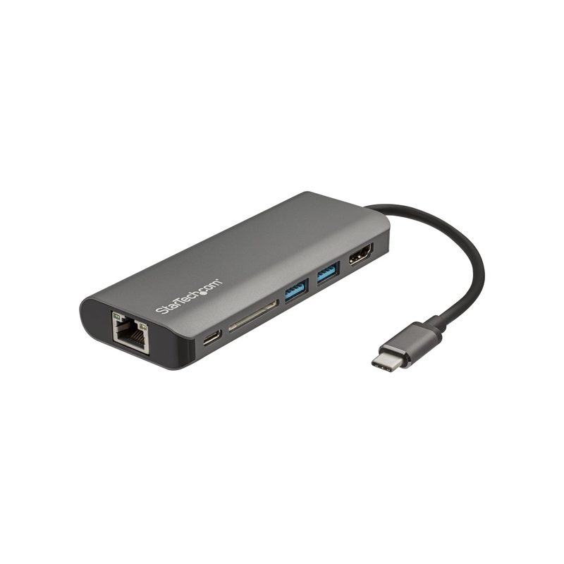 StarTech.com USB-C dock HDMI USB SD LAN