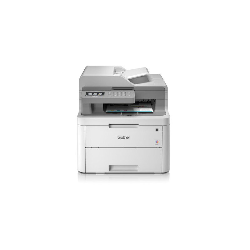 Brother DCPL3550CDW farvelaserprinter alt-i-én (kopi, print og scan) USB, LAN og WIFI tilslutning