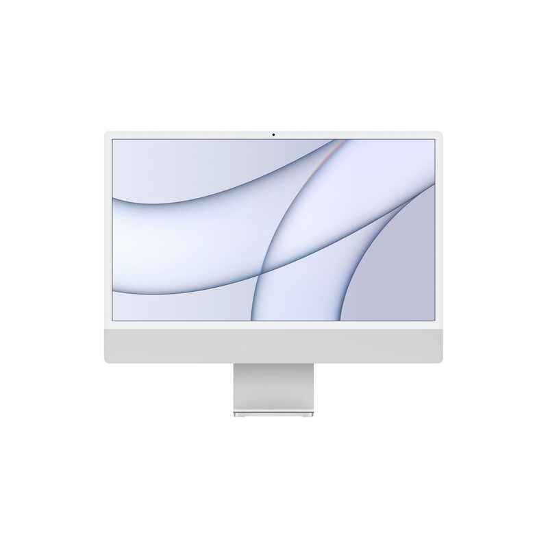 Apple 24” iMac, Sølv M1-chip 8-core CPU 8-core GPU 8 GB RAM 512 GB SSD